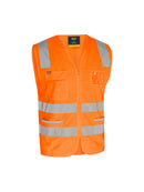 TAPED HI VIS ZIP SAFETY VEST