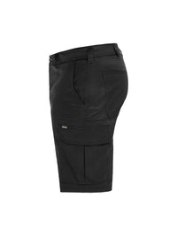 DEKKSON SHORTS MECHANICAL STRETCH CARGO SHORTS - Black (200 / BBLK) - SIDE VIEW (LEFT)