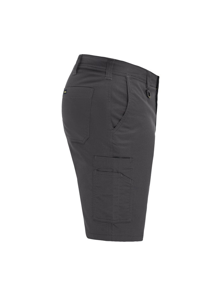 DEKKSON SHORTS MECHANICAL STRETCH CARGO SHORTS - Grey (800 / BGRY) - SIDE VIEW (RIGHT)