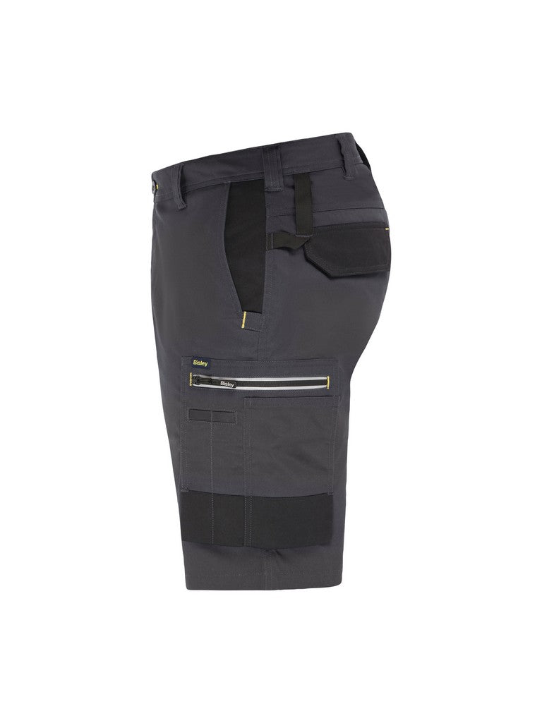OLIVER TWO-TONE SHORTS CARGO SHORTS MECHANICAL STRETCH - Grey (800 / BGRY) - SIDE VIEW (LEFT)